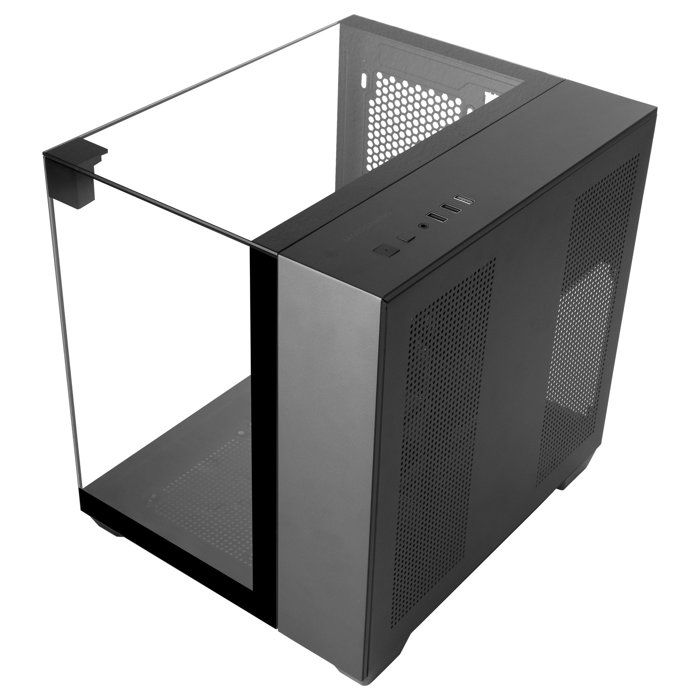 Boîtier Gaming - Mars Gaming - MC-VISIONM - MicroATX - Triple Verre Trempé - Refroidissement Liquide 240mm – Image 3