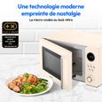 Micro-Ondes Retro - MEDION MD15000 - 20L - 800W - 8 programmes - Blanc Cassé – Image 2