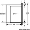 Micro-onde encastrable - BOSCH SER4 - BFL523MW1F - Blanc - 59,4 x 31,7 x 38,2 cm – Image 7