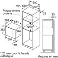 Micro-onde encastrable - BOSCH SER4 - BFL523MW1F - Blanc - 59,4 x 31,7 x 38,2 cm – Image 8