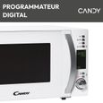 Micro-ondes Candy Timeless CMXW20DW 700W 20L Digital Blanc - Fonction Décongélation - 5 Niveaux de Puissance - 10 Menus Auto – Image 3
