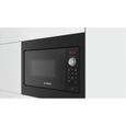 Micro-ondes simple encastrable - BOSCH SER2 - BFL523MB3F - Noir - 20 L - Largeur 50cm – Image 3
