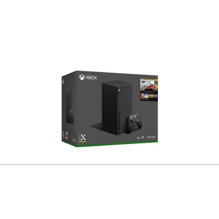 Console de jeu - Microsoft - Xbox Series X - Forza Horizon 5 inclus - 1 To - Noir (EU)