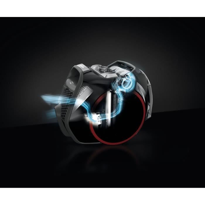 MIELE Boost CX1 Aspirateur traîneau sans sac - Technologie Vortex -78dB- Moteur PowerLine 890W - 4 positions - Noir liseré rouge – Image 5