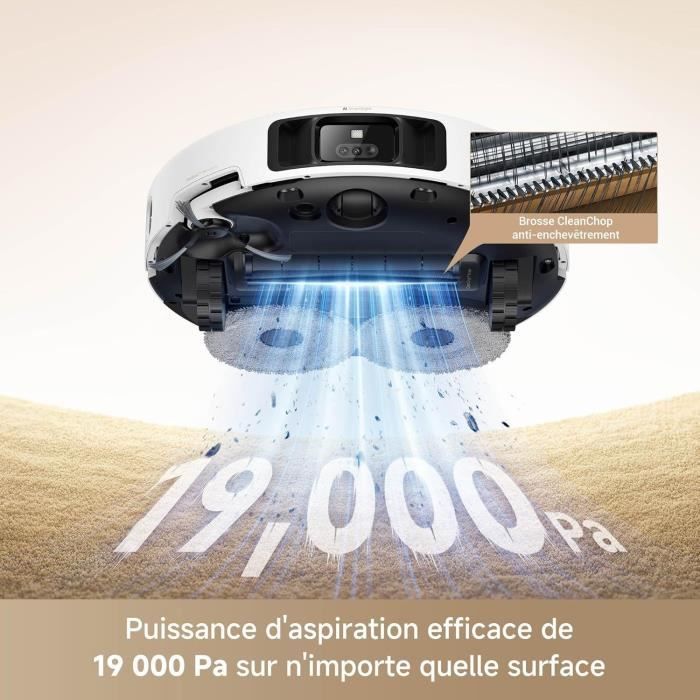 MOVA P50 Pro Ultra - Robot Aspirateur Laveur avec Station - 19 000 Pa - Brosse anti-enchevêtrement - Nettoyage automatique – Image 3