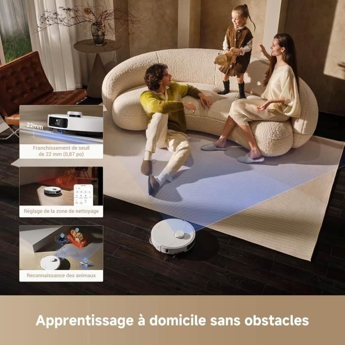 MOVA P50 Pro Ultra - Robot Aspirateur Laveur avec Station - 19 000 Pa - Brosse anti-enchevêtrement - Nettoyage automatique – Image 7