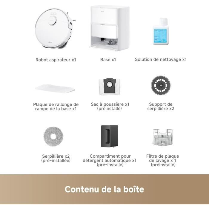 MOVA P50 Pro Ultra - Robot Aspirateur Laveur avec Station - 19 000 Pa - Brosse anti-enchevêtrement - Nettoyage automatique – Image 9