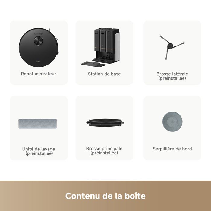 MOVA Z50 Ultra Aspirateur Robot Laveur - Serpillière Autonettoyante 36°C, Aspiration 19000 Pa, Détection Saleté en Temps Réel – Image 6