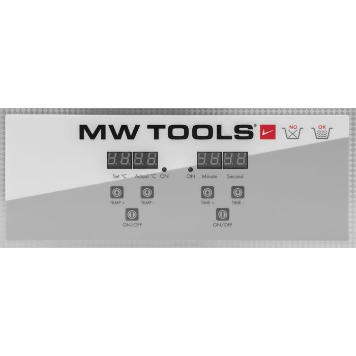 Nettoyeur à ultrasons 15 L professionnel 760W 330x300x150 MW Tools UCC015 – Image 3