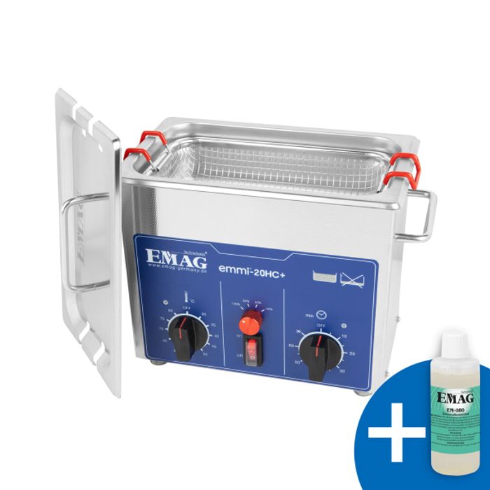 Nettoyeur à ultrasons - Emmi - Emmi-20 HC Plus - Acier inoxydable - 2,0 litres - 40 kHz