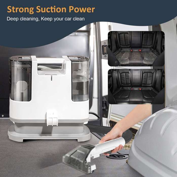 Nettoyeur de canapé, 9 kPa, 400 W, cordon d'alimentation de 3 m + tuyau de 1,3 m, convient aux tapis et aux canapés – Image 2