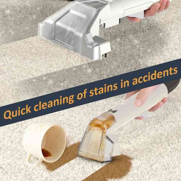 Nettoyeur de canapé, 9 kPa, 400 W, cordon d'alimentation de 3 m + tuyau de 1,3 m, convient aux tapis et aux canapés – Image 4