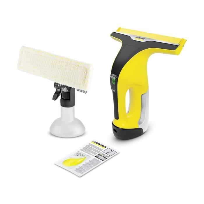 Nettoyeur de vitre sans fil KARCHER WV 6 Plus - Batterie Lithium Ion - Autonomie 100 min - Jaune