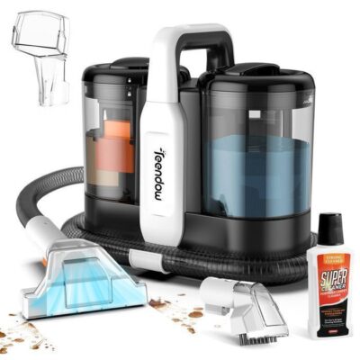 Nettoyeur détacheur portable - 500W/15 Kpa/Tuyau 1,3M - Cordon d'alimentation 3M - Réservoir 0,8L/1,5L - Aspirateur nettoyeur à eau