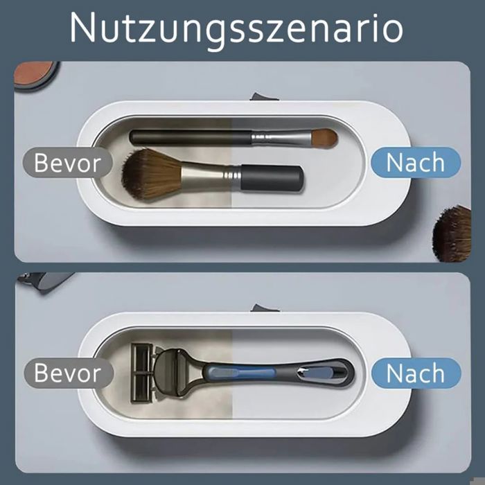 Nettoyeur, nettoyeur ultrasonique à haute fréquence,à 360° tridimensionnelle de Nettoyage à sec,pour les Lunettes, Bijoux QIEDOVIEY – Image 4