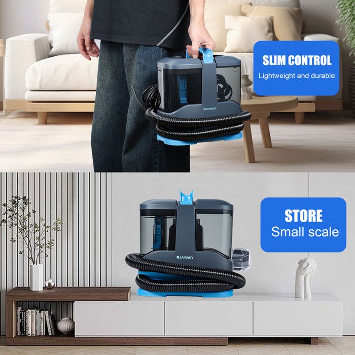 Nettoyeur Tapis Et Canapé Multifonction 450W Avec Réservoir D’Eau 1L, Aspirateur Injecteur-Extracteur Pour Tissus, Matelas, Rideaux – Image 5