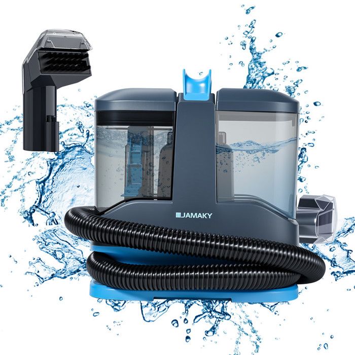 Nettoyeur Tapis Et Canapé Multifonction 450W Avec Réservoir D’Eau 1L, Aspirateur Injecteur-Extracteur Pour Tissus, Matelas, Rideaux