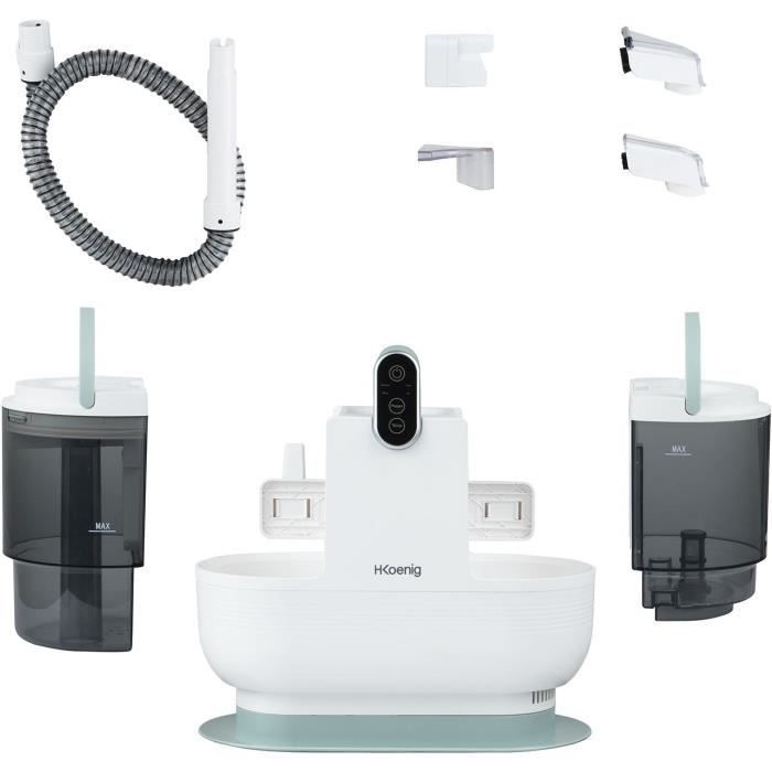 Nettoyeur textile eau chaude - HKOENIG TWT88 - 1600 ml - 250 ml/min - 1200 W - Blanc – Image 4