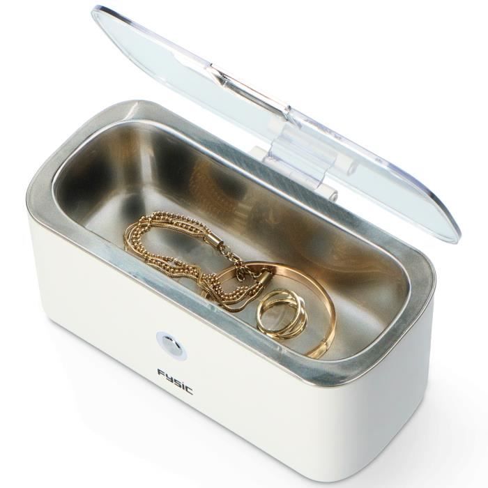 Nettoyeur ultrason compact Fysic FC-18 Blanc-Argent - Puissant et Efficace - Garantie 2 ans – Image 2