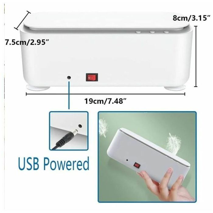 Nettoyeur Ultrasons 350ML Pour lunettesbijouxmontres 45000Hz couleurs multiples Largeight – Image 4