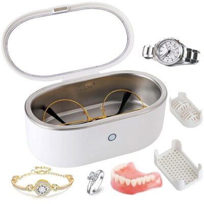 Nettoyeur à ultrasons, nettoyeur de bijoux, nettoyeur à ultrasons 16 W, nettoyeur de lunettes,faible bruit