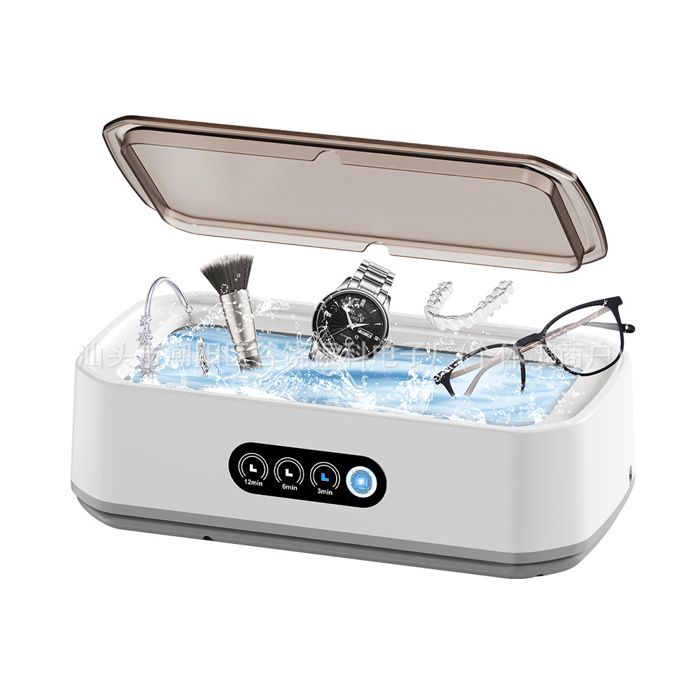 Nettoyeur ultrasons 650ML Nettoyeur professionnel pour lunettes ultrasons Nettoyeur argent 49000Hz avec 3 rglages de NETTOYEUR – Image 4