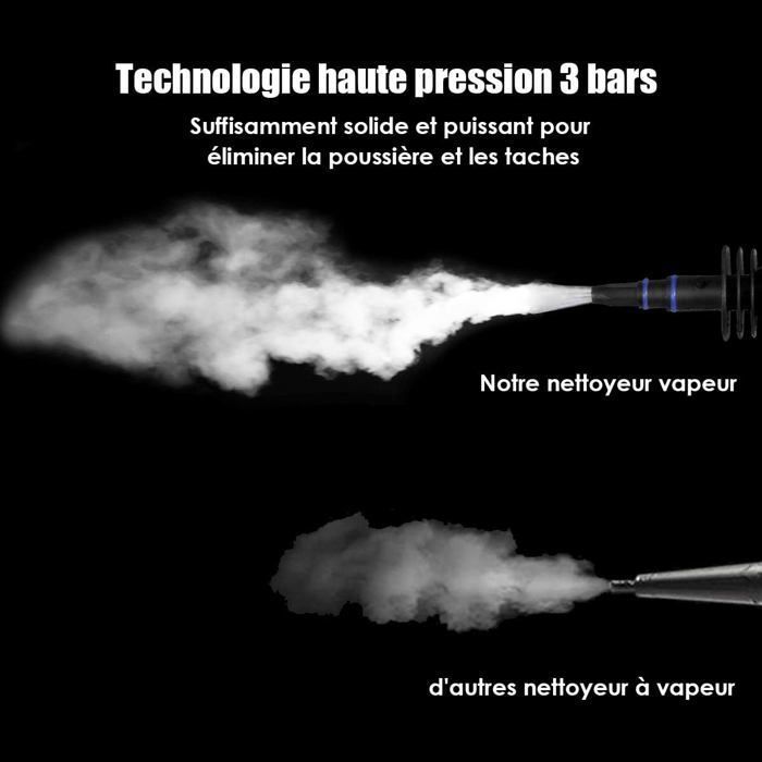 GOPLUS Nettoyeur Vapeur à Main avec 9 Accessoires pour Enlever des Taches, 3bar haute pression pour Cuisine et Salle de Bain, 350ML – Image 5