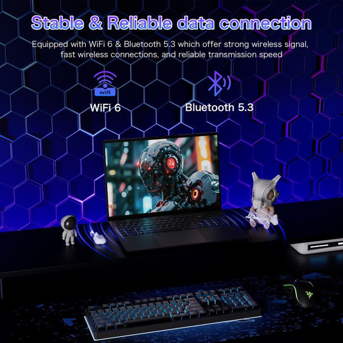 PC Portable Gamer Auusda Gaming A17 Windows 11 - 16" FHD (6C/12T, jusqu'à 4,5 GHz,57Wh) - AMD Ryzen 7430U- RAM 32Go - 1To SSD – Image 5