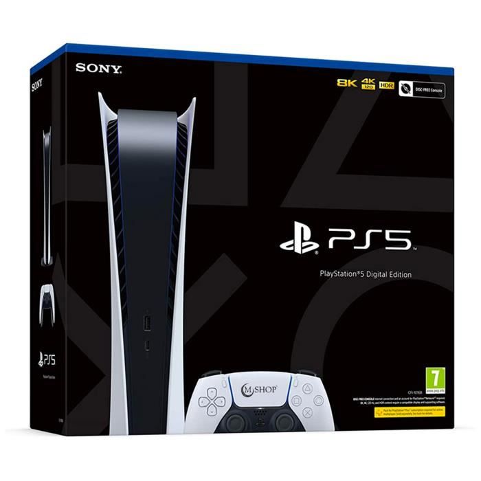 Console de jeu - Sony - Playstation 5 Digital Edition - Pack complet - Noir - PS5 – Image 2