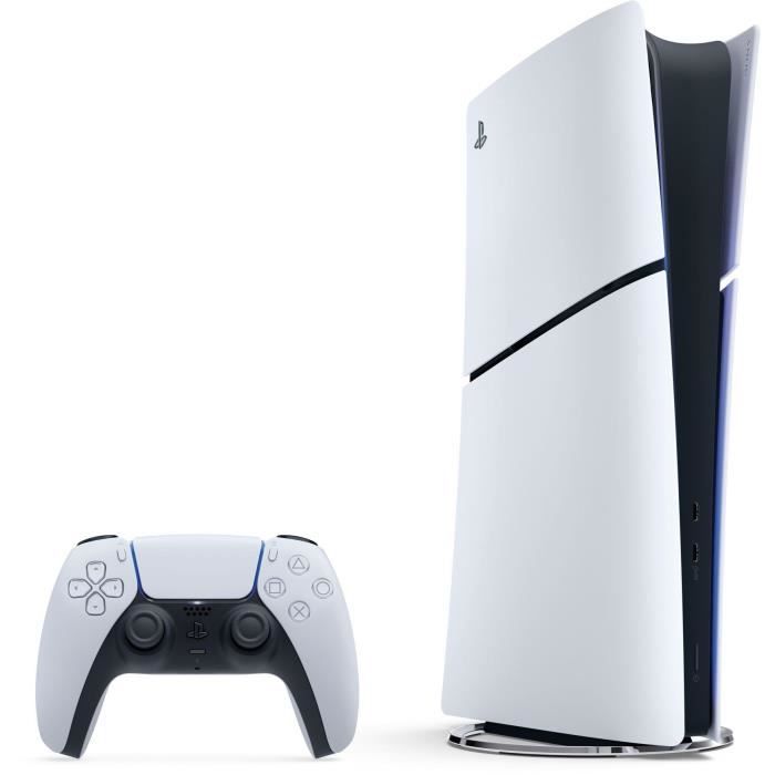 Pack PS5 Digital : Console PlayStation 5 (modèle Slim) + Socle Vertical + Station de charge pour DualSense – Image 2
