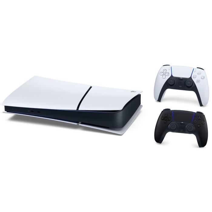 Pack PS5 Digital : Console PS5 Digitale (Modèle Slim) + 2ème Manette sans fil PS5 DualSense Noire – Image 2