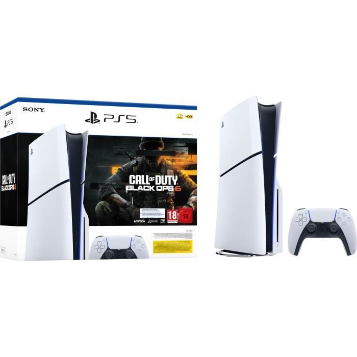 Pack PS5 Standard : Console PlayStation 5 (modèle Slim) + Call of Duty : Black Ops 6 (code dans la boite) – Image 2