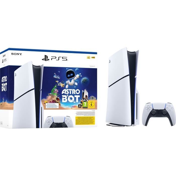 Pack PS5 Standard : Console PlayStation 5 (modèle Slim) + Astro Bot (Code) – Image 2