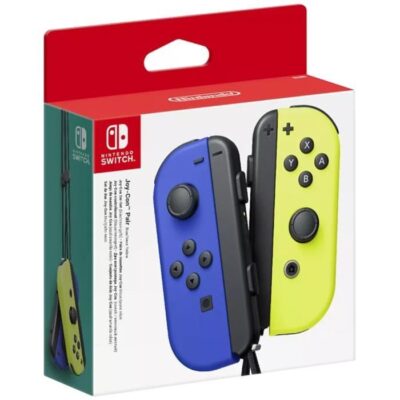 Paire de manettes Joy-Con Bleu & Jaune Néon pour Nintendo Switch