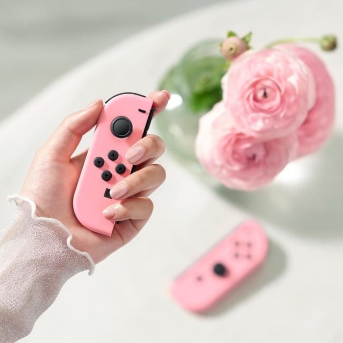 Paire de manettes Joy-Con Rose Pastel pour Nintendo Switch – Image 4