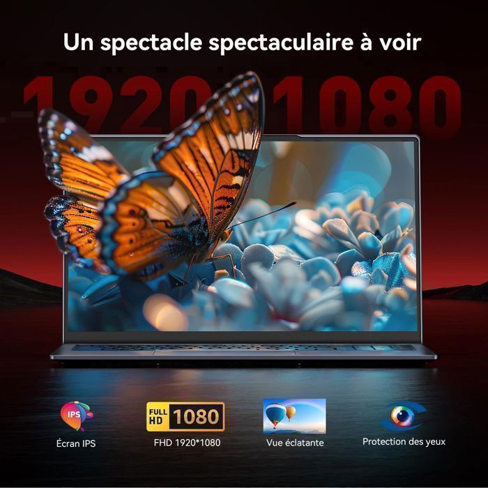 PC Portable Gamer, AMD Ryzen 7 6800HX(8C-16T, jusqu'à 4,7 GHz)16Go RAM 512Go SSD,WiFi6,Windows11pro,AMD Radeon 680M 2.2GHz – Image 4