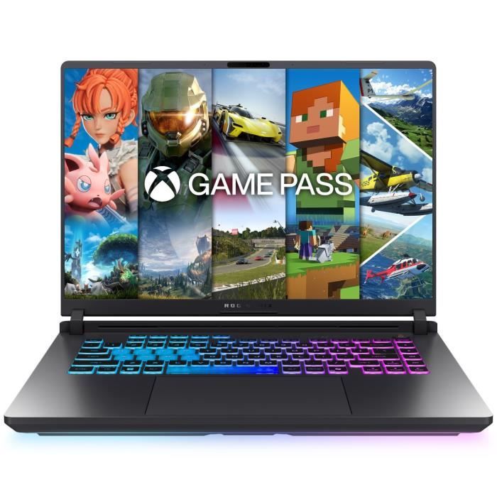 PC Portable Gamer ASUS ROG Strix G16 | Win 11 - 16'' WQXGA 240Hz - RTX 5070 8Go - Intel Core Ultra 9 275HX - RAM 32Go - 1To SSD