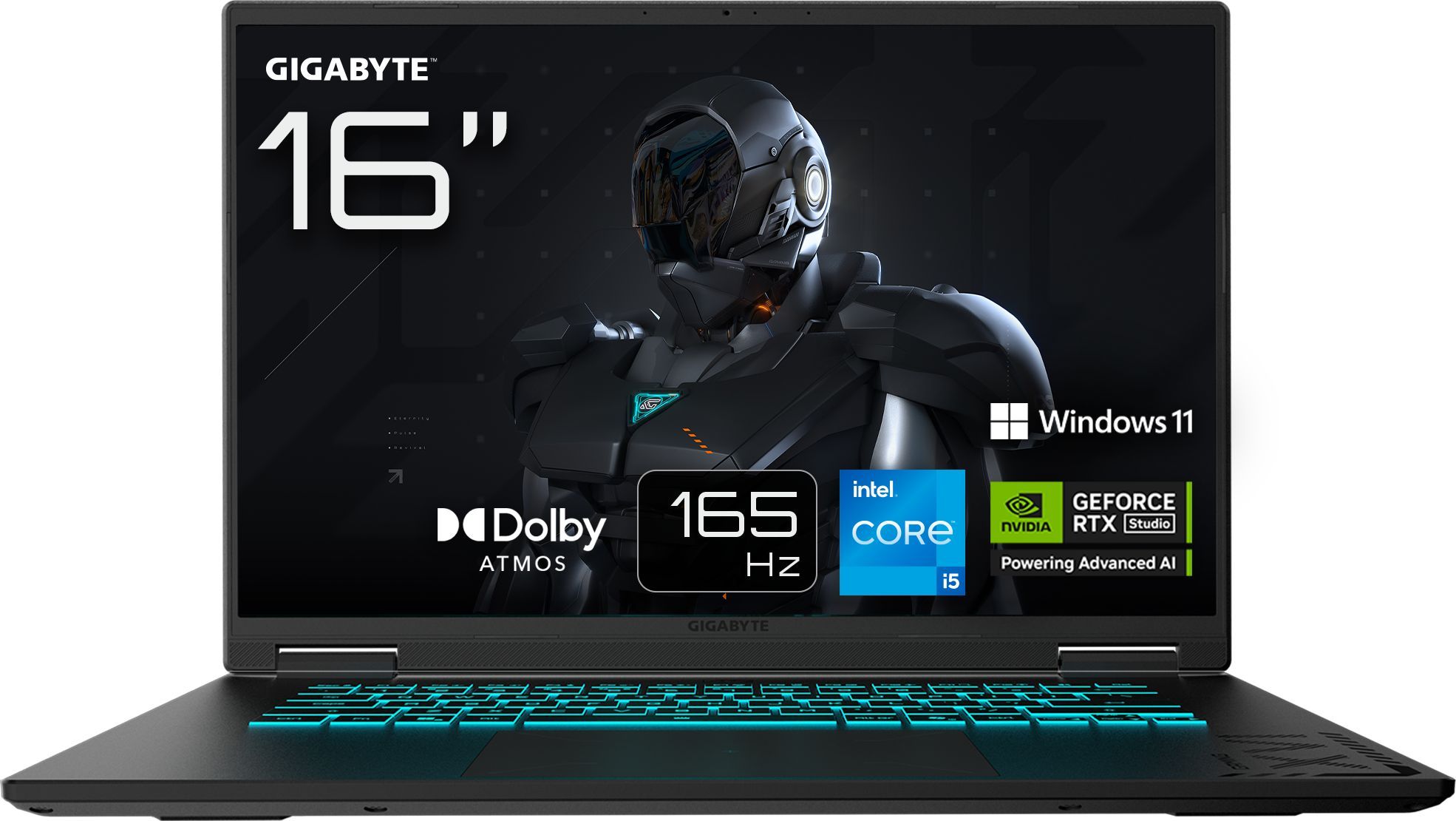 PC Portable gamer GIGABYTE GAMING A16 CTHH3FR893SH - 16'' FHD+ - RTX5050 - INTEL Core i5-13420HX - 16Go - 512Go SSD - Win 11 FAMILLE – Image 3