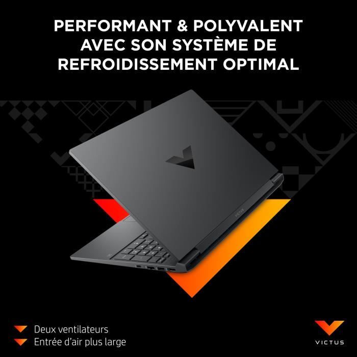 PC Portable Gamer HP Victus 15-fa0085nf - 15,6" FHD 144Hz - Core i5-12450H - RAM 16Go - 512Go SSD - RTX 3050 4Go - Win 11 - AZERTY – Image 6
