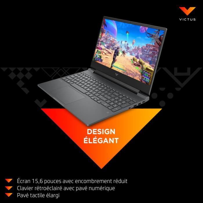 PC Portable Gamer HP Victus 15-fa0085nf - 15,6" FHD 144Hz - Core i5-12450H - RAM 16Go - 512Go SSD - RTX 3050 4Go - Win 11 - AZERTY – Image 7