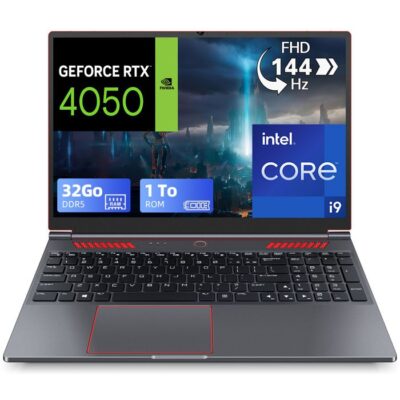 PC Portable Gamer - Intel Core i9-13900H(14C/20T) - NVIDIA® GeForce RTX™ 4050 - 16''FHD IPS 144hz - RAM 32Go DDR5 - SSD 1To