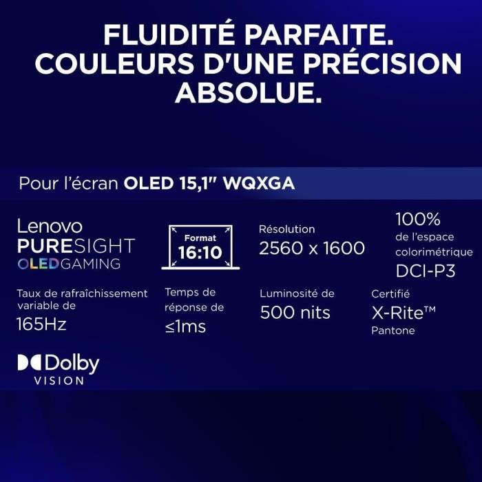 PC portable Gamer LENOVO Legion 5 15IRX10 | Sans Windows - 15,1" WQXGA OLED - Core i7-13650HX - RTX 5060 115W - 32 Go - 512 Go – Image 5