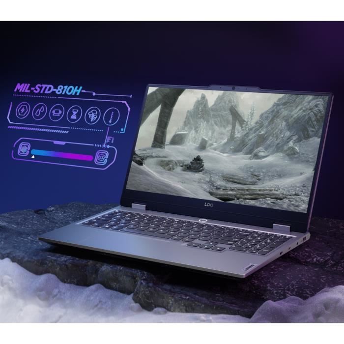 PC portable Gamer LENOVO LOQ 15IAX9 | Windows 11 - 15,6'' FHD 144hz - Core i5-12450HX - RTX 4060 105W - RAM 16 Go - SSD 512GB - AZER – Image 9