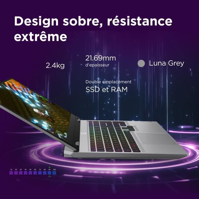 PC portable Gamer LENOVO LOQ 15IRX10 | Sans Windows - 15'' FHD 144hz - Core i7-13650HX - RTX 5060 100W - RAM 16 Go - SSD 512 Go – Image 6