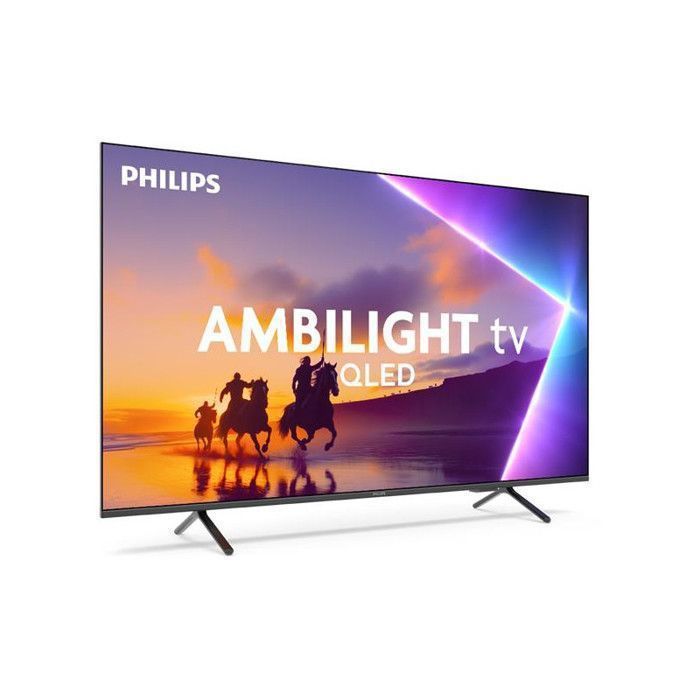 Téléviseur QLED 50" Philips 50PUS8550 - 126 cm, 4K UHD, Ambilight 3 côtés, HDMI 2.1