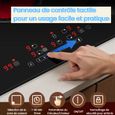 Plaque Vitrocéramique 5 feux, Plaque de cuisson Encastrable 77cm, 8500W, 9 Niveaux, Commande Tactile, Pour Toutes Les Casseroles – Image 6