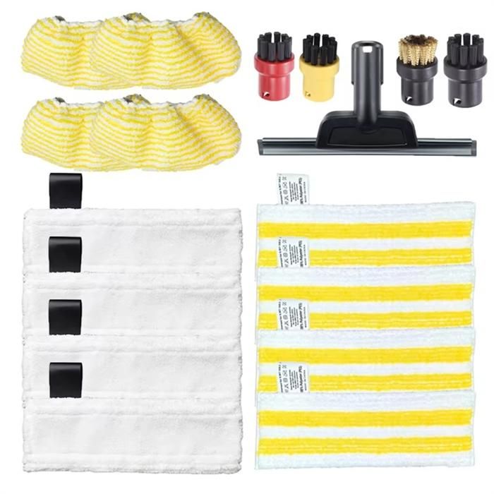 Pour Karcher Easyfix SC2 SC3 SC4 SC5 Aspirateur Tampon de Nettoyage en Microfibre Housse Tête de Brosse à Vapeur Buse Pièces