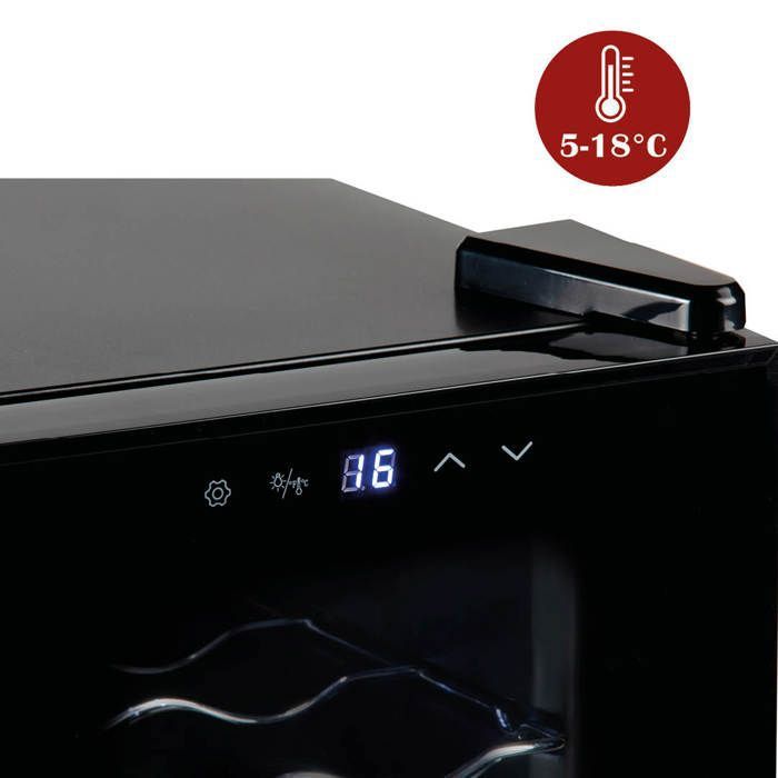 PRIMO PR170WK Cave à Vin - Pose Libre - 10 Bouteilles - Classe E - Noir – Image 5