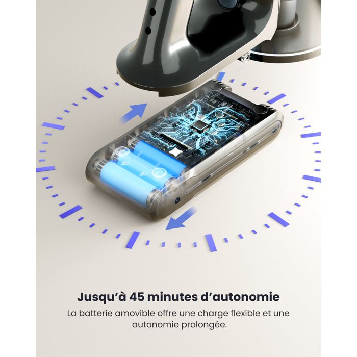 PROSCENIC P13 - Aspirateur Balai sans Fil multifonctions 6 en 1- Aspirateur Puissante 55KPa - Anti-enchevêtrement - Autonomie 45 – Image 6