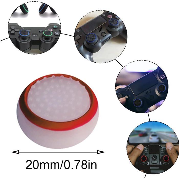Protection PS4/PS5 Stick, Thumb-Stick Capuchons Grip Aim Assist pour Switch Pro, Accessoires de Manette PS4/PS5 – Image 2